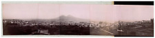 Italia, panorama of Napoli vintage print, period print, silver print picture