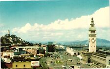 Vintage Postcard -  Embarcadero San Francisco California Un-Posted Street View picture