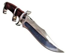 Hibben Darkwood Legacy III Pro Hunting Fighter Knife w/Leather Sheath GH5090 picture