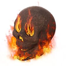 Halloween Ceramic Fire Pit Skull Prop: Fireproof & Reusable picture