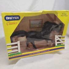 Breyer Classic Horse Andalusian Black Stallion #643 Matte Black Coat 2000 NIB picture