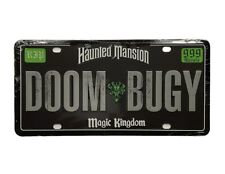 Disney Haunted Mansion License Plate DOOM BUGY Magic Kingdom Collectible NEW picture