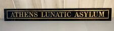 Athens Lunatic Asylum Hospital for Insane Jealousy Glass Hospital Medical Sign picture