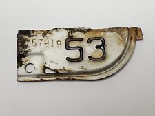 VINTAGE 1953 CALIFORNIA LICENSE PLATE TAG 2757919 picture