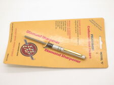 Vintage EZE LAP model S Diamond Sharpening Rod Shirt Pocket Knife Sharpener picture