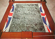 Vintage The Churchill Memorial Westminster Abbey Unposted NOS Postcard picture