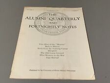Vintage Dec 15, 1918 University of Illinois The Alumni Quarterly and Fortnighly  picture