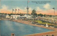 Connecticut New London Swimming Pool Ocean Beach Park Postcard 22-6855 picture