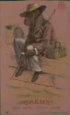 Victorian Trade Card CREME OAT MEAL TOILET SOAP anthropomorphic picture