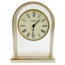 Howard Miller Reminisce Table Clock 613-118 Brushed Brass Finish Quartz Movement picture