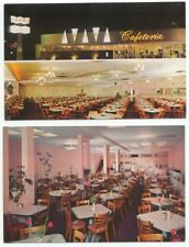 Crown Cafeteria Restaurant Long Beach & Pasadena CA Lot of 2 Postcard California picture