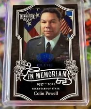 Colin Powell Desert Storm Decision 2020 In Memoriam Elite Blue Foil SP /5 picture