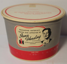WWII Era 1940s Vintage International Harvester Pint Container Lid Irma Harding picture