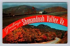 Skyline Drive VA-Virginia, Skyline Drive, Valleys Of Virginia, Vintage Postcard picture