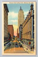 Oklahoma City OK- Oklahoma, Robinson Street, Advertisement, Vintage Postcard picture