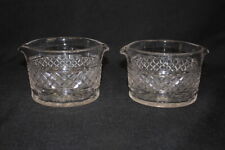 Pair Mid-19th Century Anglo Irish English Regency Cut Glass Crystal Wine Rinsers picture