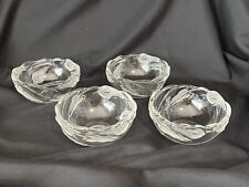 Vintage Mikasa Set of 4 Crystal Calla Lily 5 1/2” bowls picture