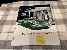 1960 Ford Taxicab Fairlane Diagrams Specifications Options Sales Brochure picture