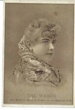 AP-050 WV, Moundsville Webster Wagon Pretty Woman Victorian Trade Card Vintage picture