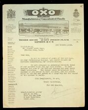 1928 OXO Ltd. Manufacturers of Concentrated Livestock Foods Letter, London UK picture