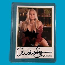 2005 Playboy's 50th Anniversary Audra Lynn Autographed Card #7/125 picture