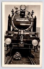 c1930s The Royal Scot Train LMS RR Locomotive Front View Vintage Real Photo picture