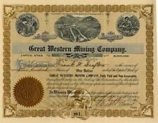 Great Western Mining Co. - Stock Certificate - Mining Stocks picture