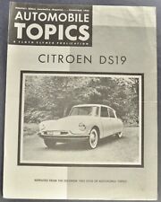 1956 Citroen DS19 Sedan Road Test Brochure Folder Nice Original 56 picture