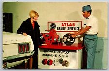 1978 Chevron Atlas Brake Service Gas Ad 1650 41 AVE Santa Cruz Ca Goetz Postcard picture