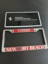 Newport Beach Ferrari Car Dealership License Plate Frame And Dealer Insert picture