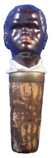Antique 19thC Meissen Porcelain Figural Black Man Bottle Stopper Porzellan picture
