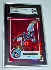 Graded 2022 UD Marvel Beginnings Vol 2 Black Cat Red Supernova Card picture