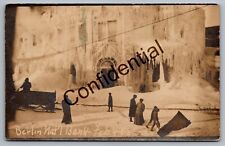 Real Photo Fire Frozen Water Berlin National Bank 1908 New Berlin NY RP RPPC H79 picture
