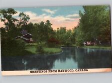 c1940 Greetings From Harwood Canada Ontario Postcard picture
