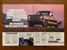 1987 Ford Ranger Pickup Truck Vintage Car Print Ad/Poster Man Cave Bar Décor  picture