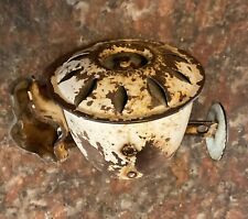 Antique early Bicycle/Motorcycle Klaxon Push-Plunger Horn Accessory Bell/Siren picture