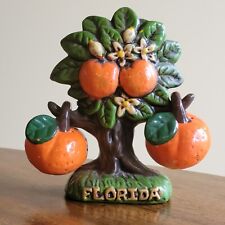 Vintage Florida Orange Tree Hanging Oranges Salt and Pepper Shakers Ceramic picture