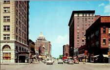 Vintage Postcard Jefferson Avenue Peoria IL Illinois Rialto Hotel          H-249 picture