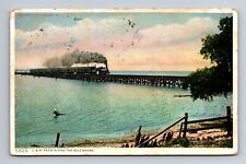 L & N Train Along The Gulf Shore Louisville & Nashville Railroad Postcard c1910 picture