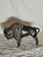 Vintage Hand Painted Ceramic Buffalo picture