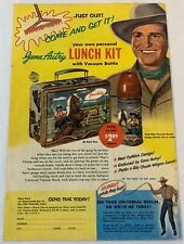 1954 GENE AUTRY Lunch Kit ad page for lunch box and thermos picture