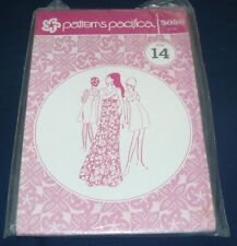 Vintage 1970s Patterns Pacifica Sewing Pattern #3030 Hawaiian Dress Size 14 picture