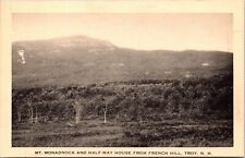 Troy New Hampshire Mount Monadnock French Hill Half Way House BW Postcard picture