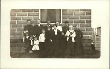RPPC ~ marked J H Bruns Christmas Dinner Party 1913 ~ real photo postcard picture