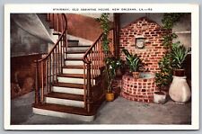 New Orleans Louisiana Old Absinthe House Interior Stairway WB UNP Postcard picture