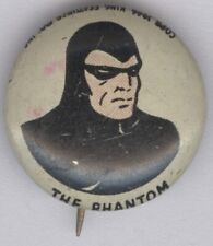 1946 The Phantom Kellogg's Pep Cereal Pin-Back Button 13/16