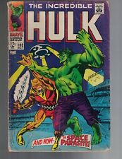 1967 Incredible Hulk #103  - First appearance of Space Parasite - Rare picture