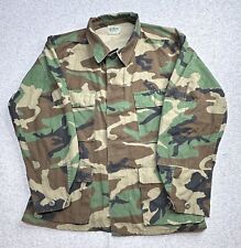VINTAGE US Army Jacket Adult Medium Green Camo Camouflage Combat Military Mens picture