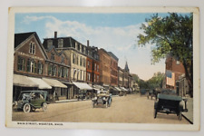 vintage WEBSTER, MA Main St (#96A) unposted postcard picture