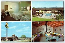 Motel Rosa Rustic Luxury Santa California Postcard Vintage Chrome Ca Western  picture